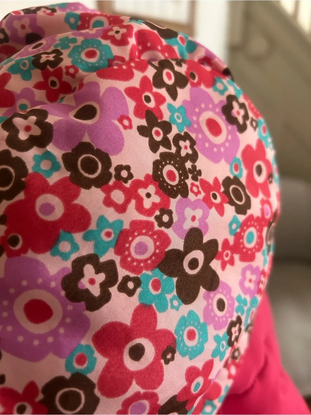 Vintage Oshkosh B’Gosh full snow set - pants and jacket | pink floral | 12-18m